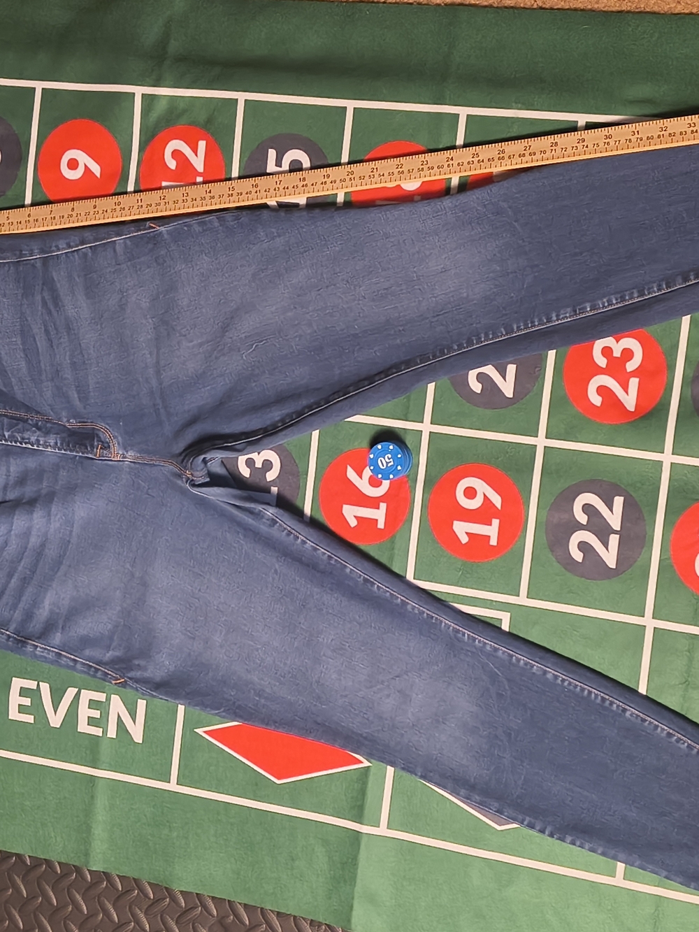Good American Good Waist Crop Skinny Jeans Size 16/31 Blue High Rise Stretch - Picture 3 of 16
